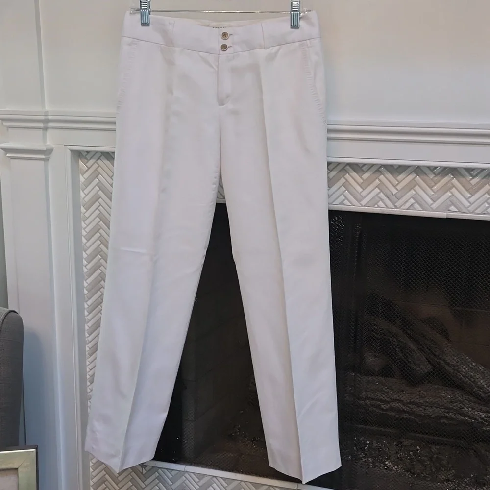 Banana republic white wide leg slacks size 4